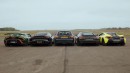 Audi A3 sleeper vs. McLaren 570S vs. Audi R8 V10 vs Lamborghini Huracan STO