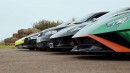 Audi A3 sleeper vs. McLaren 570S vs. Audi R8 V10 vs Lamborghini Huracan STO