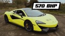 Audi A3 sleeper vs. McLaren 570S vs. Audi R8 V10 vs Lamborghini Huracan STO