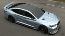 2025 Lexus LS rendering by Evrim Ozgun