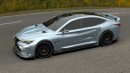2025 Lexus LS rendering by Evrim Ozgun