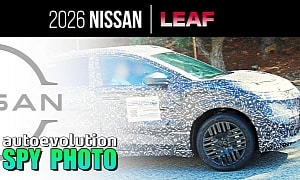 2026 Nissan Leaf Spy Pics Reveal Chill-Out Concept Styling Cues With Ariya Influences