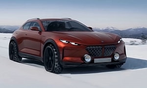 2027 BMW iX6 Mid-Size Coupe-SUV Virtually Hits the Snowy Trails of Imagination Land 