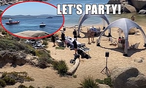 Billionaire's Custom Superyacht Is Shooed Away from Public Beach After Impromptu Party