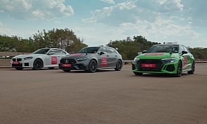 BMW M2 Drag Races Audi RS 3 and Mercedes-AMG A 45 S, It’s Not Exactly Close