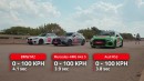 M2 vs RS3 vs A45 S - #CarsAwards Quarter-mile shootout!