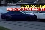 Dodge Demon 170 Rams Parked Cars in a Haze of Tire Smoke, Whines After Crashing