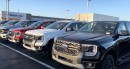 Dozens of 2024 Ford trucks and SUVs pile up at dealerships