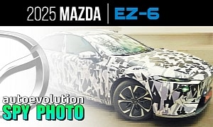 European 2025 Mazda EZ-6 Spied Testing With Swedish License Plates