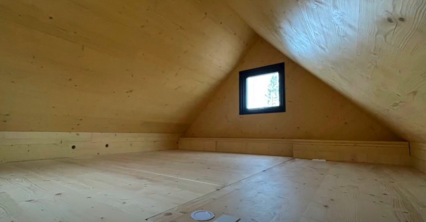 The Rustic tiny from Brette Haus is a foldable home that expands at camp into a proper home