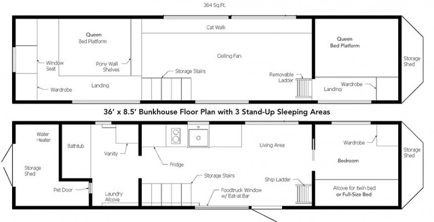 Custom tiny house is packed with functionality and surprise features