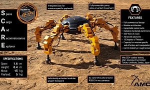 Human-Made SCAR-E Metal Spider Will Travel to the Moon to Mine It