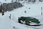 Lamborghini Aventador SVJ Pulls a Skier, Does Extreme Winter Sports