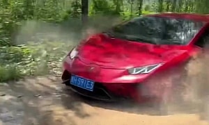 Lamborghini Huracan Thinks It's a Rally Car, Attacks Dirt Road in Cringy Video