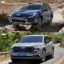 2026 Subaru Outback Hybrid rendering by kelsonik