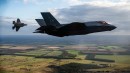 F-35A Lightning IIs over the UK