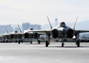 F-35A Lightning IIs on an elephant walk