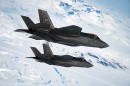 F-35 Lighting IIs over the Joint Pacific Alaskan Range Complex (JPARC)