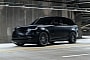 Satin Black Range Rover on Dark Smoke Aftermarket Wheels Makes Us Feel the Night Is Young 