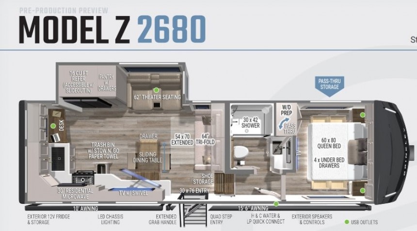 The 2025 Brinkley Model Z 2680 is the smallest in the Model Z lineup but just as gorgeous