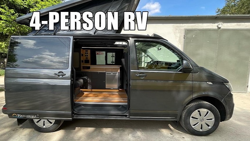 The WV Short van conversion from Wavecamper is a family-ready RV that retains everyday functionality
