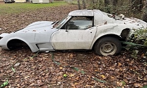 This 1973 Chevrolet Corvette Will Scare You Away, Trailer Unloading Accident Victim