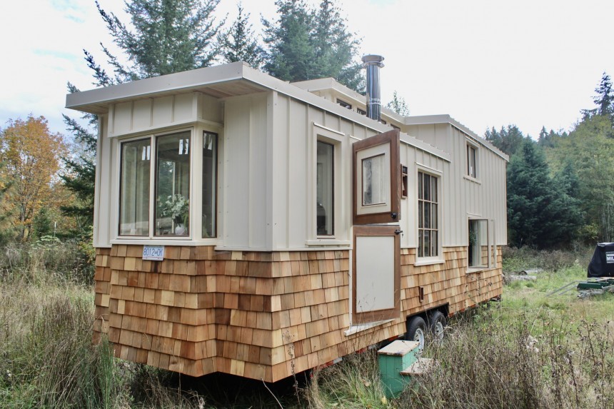 Hand\-crafted tiny home with unique design