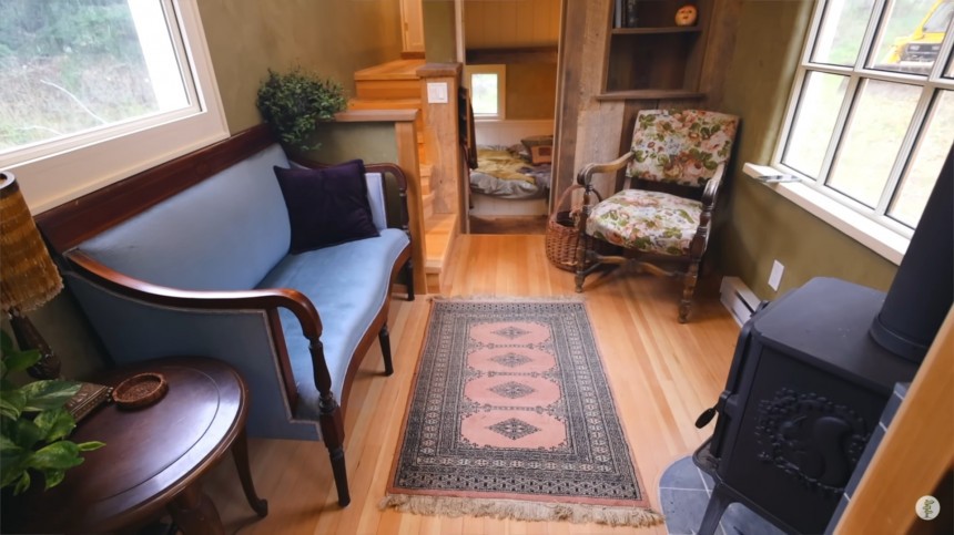 Hand\-crafted tiny home with unique design