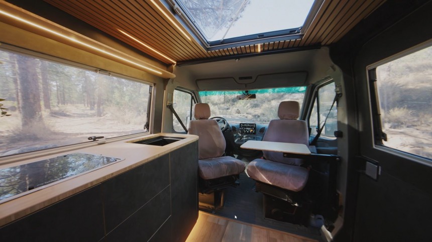 This Old Sprinter T1N Van Hides a Modern, Space\-Maximizing Apartment on Wheels This Old Sprinter T1N Van Hides a Modern, Space\-Maximizing Apartment on Wheels