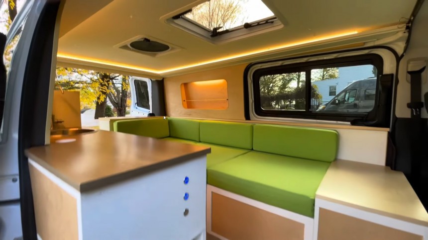 This Stealthy Micro Camper Van Mixes Style and Versatility Into a Roomy Living Space This Stealthy Micro Camper Van Mixes Style and Versatility Into a Roomy Living Space