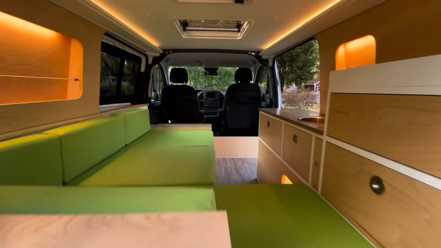 This Stealthy Micro Camper Van Mixes Style and Versatility Into a Roomy Living Space This Stealthy Micro Camper Van Mixes Style and Versatility Into a Roomy Living Space