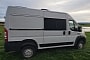 Woman's First Self-Built Camper Van Features a Snug, Minimal Design With Cement Walls