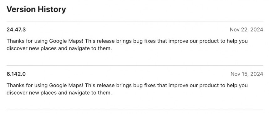The new version number on the App Store The new version number on the App Store